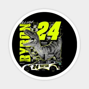 William Byron #24 Raptor Dinosaur Magnet